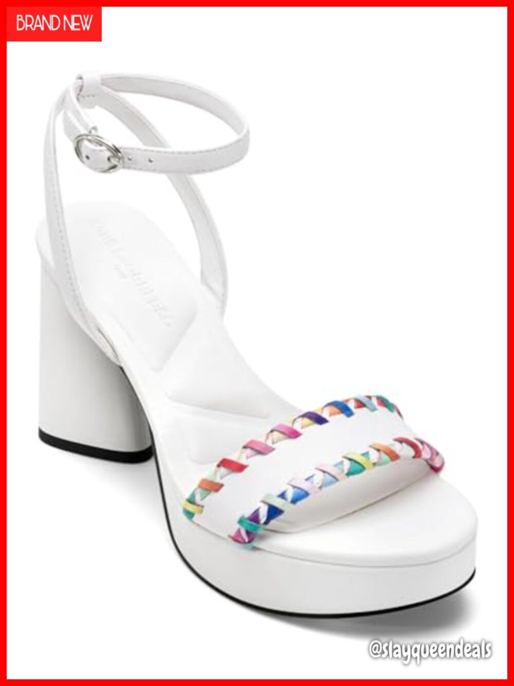 Platform Ankle Strap Sandal Cushioned Insole Stiletto Heel Round Toe